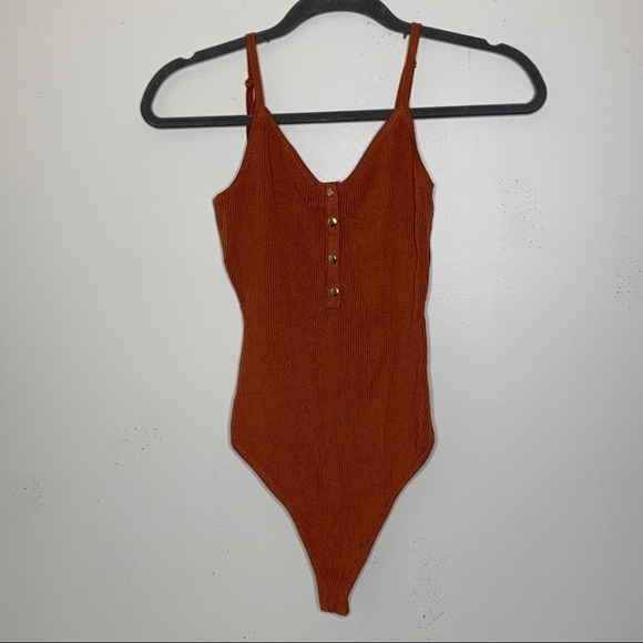 Love Tree Tops - Love tree burnt orange bodysuit